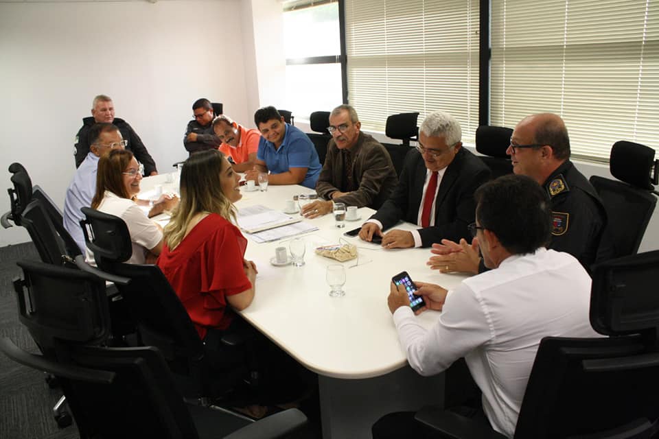 Presidente e vereadores participam de reuniÃ£o sobre SeguranÃ§a em Natal